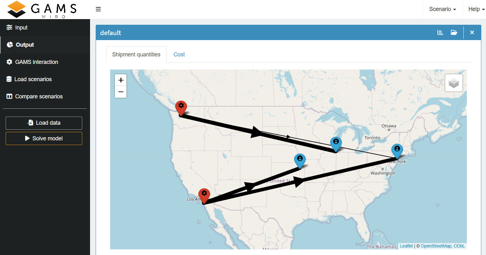 Configured map