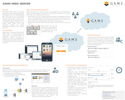 GAMS MIRO Server